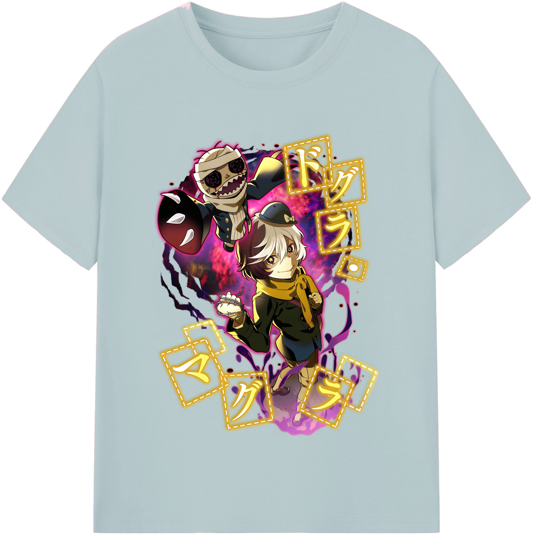 （画像用） 文豪ストレイドッグス Bungo Stray Dogs 綿100％半袖Tシャツ（フロントプリント）